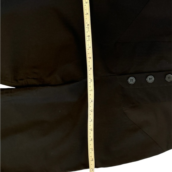 Black high waisted Unique Vintage tapered leg pants. - Picture 5 of 7